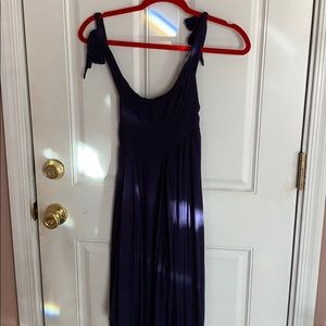 Size small navy kerchief tie-shoulder dress